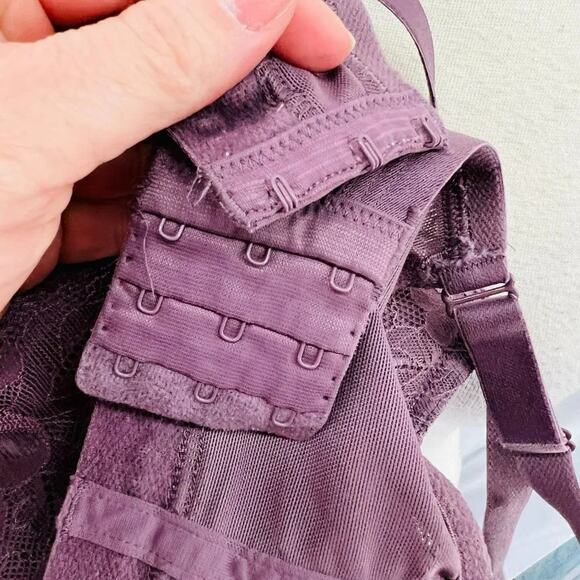 Lane Bryant Cacique Bra Modern Lace Lightly Lined Full Coverage Plum Purple - Picture 6 of 9